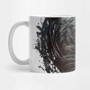 Panther Portrait Animal Painting Wildlife Outdoors Adventure Mug